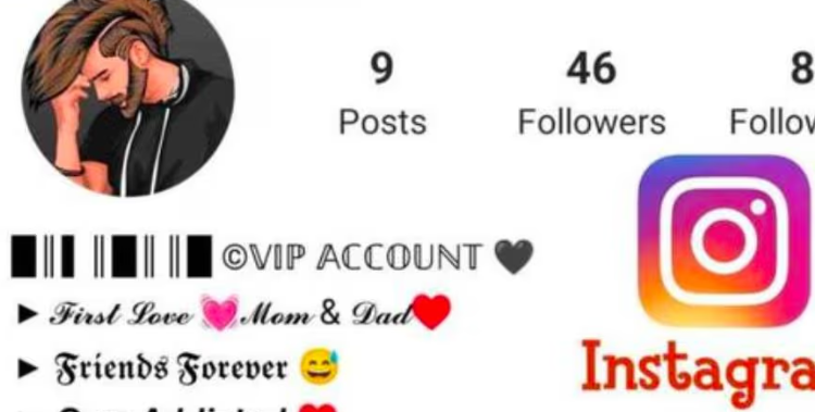 Instagram Vip Bio Stylish Font